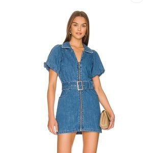 Show Me Your Mumu Oxford mini dress, jean ‘stormy blue’ size Medium.